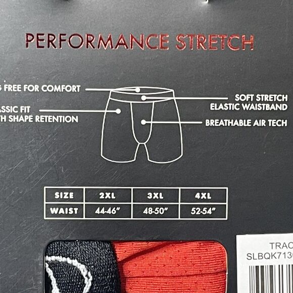 Boxer Briefs Size 3XL Sean John Red Black Dri-Fusion Tech Stretch - Picture 8 of 10